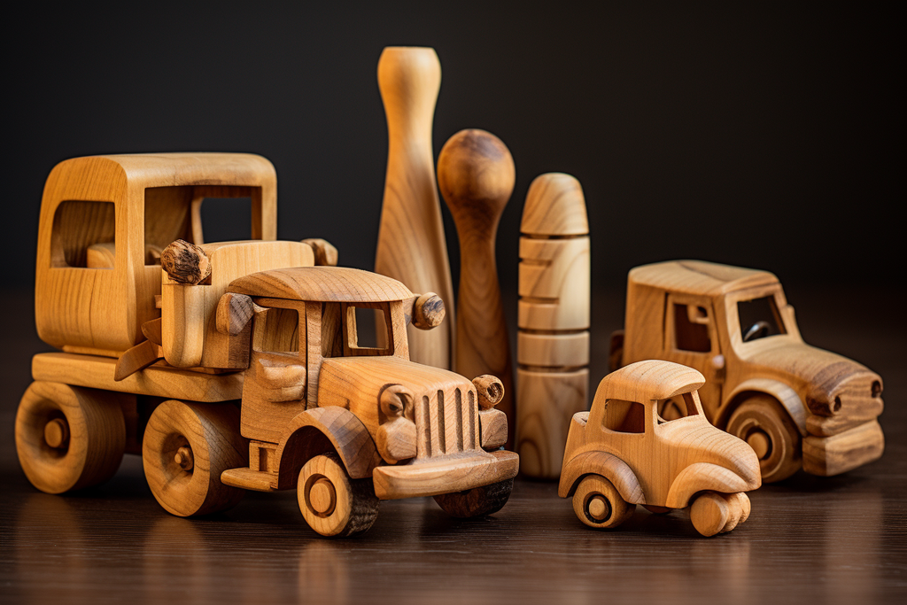 Wooden Toys Beech Wood Car Blocks Toys Children Baby 