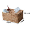 BAKMU Handmade Rattan Tissue Box Cover