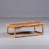 MADAME JS HOME Vintage Rattan Indoor Bamboo Furniture Floor Table