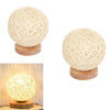 EVERSO LED Rattan Ball Night Light USB Table Lamp