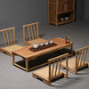 MADAME JS HOME Vintage Rattan Indoor Bamboo Furniture Floor Table