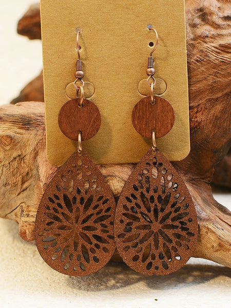 LOVBEAFAS  Wood  Earrings