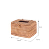 BAKMU Handmade Rattan Tissue Box Cover