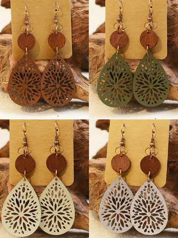 LOVBEAFAS  Wood  Earrings