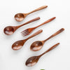 ZABORF Shiny Black Walnut Spoon Set