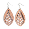 KWHY Wood Leaf Earrings