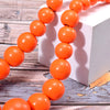 UDDEIN Bohemian Orange Big Round Long Wood Necklace & Pendent Handmade Chain Link Necklace For Women Bib Beads Party Jewelry