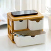 FARTAGO wooden Makeup Organizer