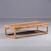 MADAME JS HOME Vintage Rattan Indoor Bamboo Furniture Floor Table