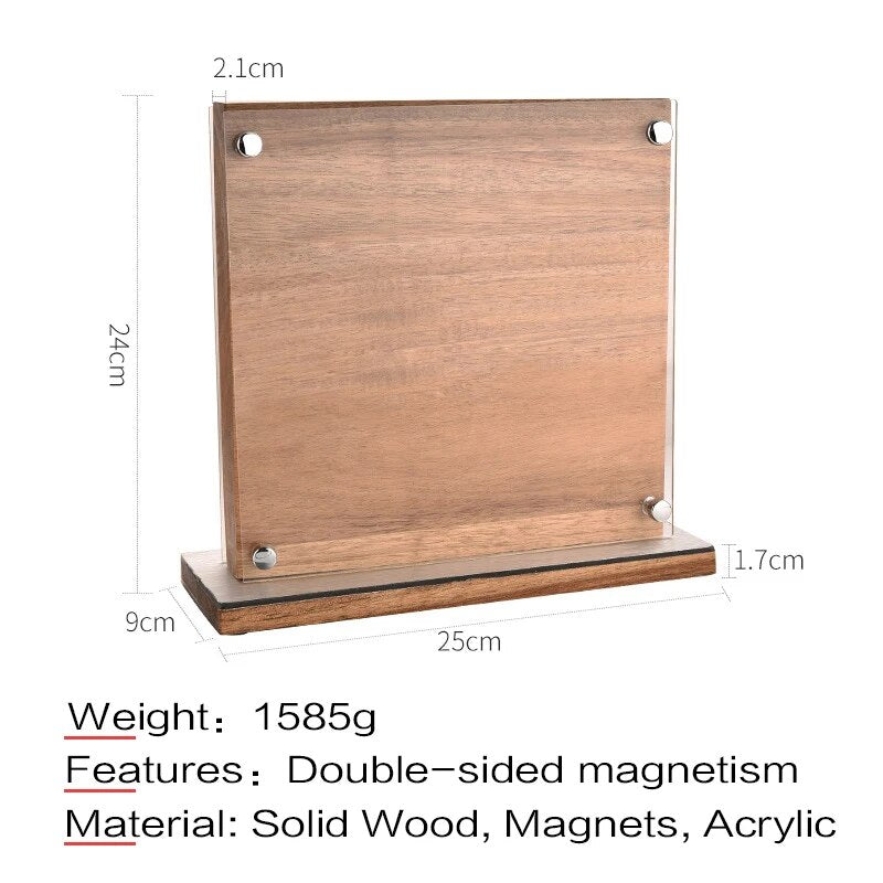 Double-Sided Standing Clipboard Menu Holders