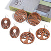 KWHY Wood Leaf Earrings