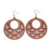 KWHY Wood Leaf Earrings