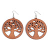 KWHY Wood Leaf Earrings