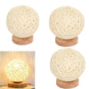 EVERSO LED Rattan Ball Night Light USB Table Lamp