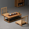 MADAME JS HOME Vintage Rattan Indoor Bamboo Furniture Floor Table