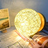 EVERSO LED Rattan Ball Night Light USB Table Lamp