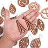 KWHY Wood Leaf Earrings