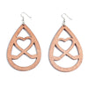 KWHY Wood Leaf Earrings