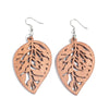 KWHY Wood Leaf Earrings