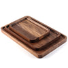 Wooden Kitchen Set Of Trays And Plates