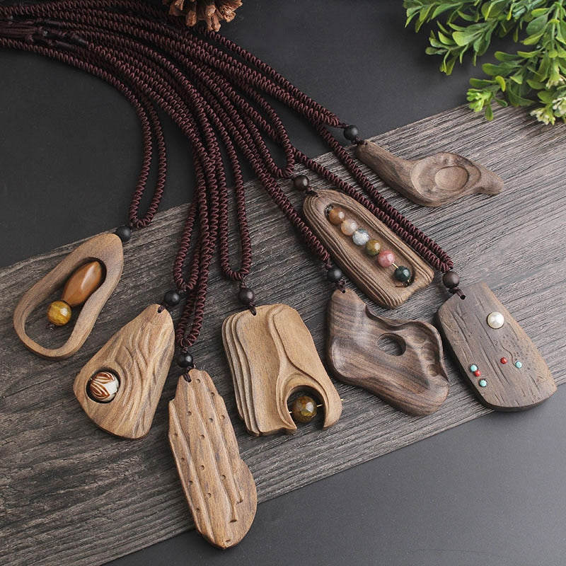 BUY Sandalwood Necklace Pendant ON SALE NOW! - Wooden Earth