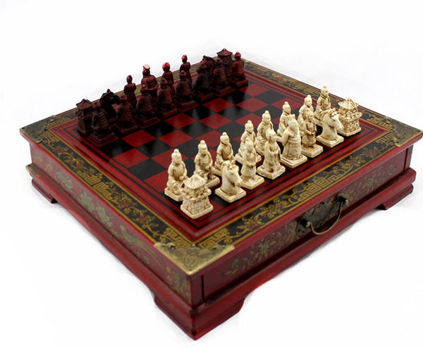 BUY Terracotta Warriors Chinese Chess Set ON SALE NOW! - Wooden Earth